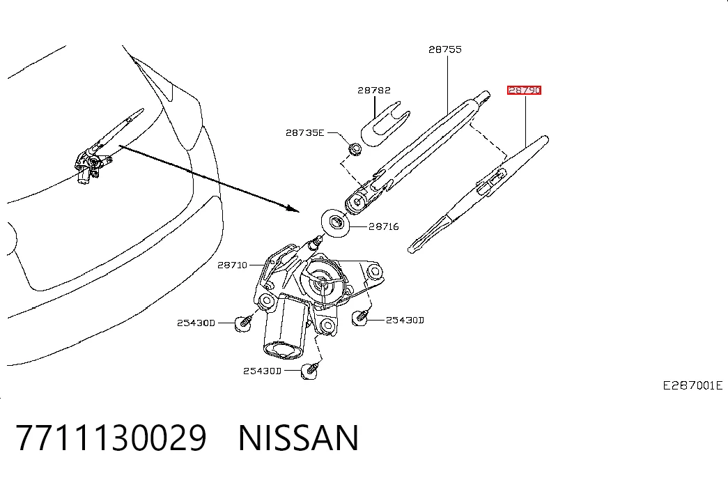 Купити Задня щітка Ford Fiesta Mk6 CB1