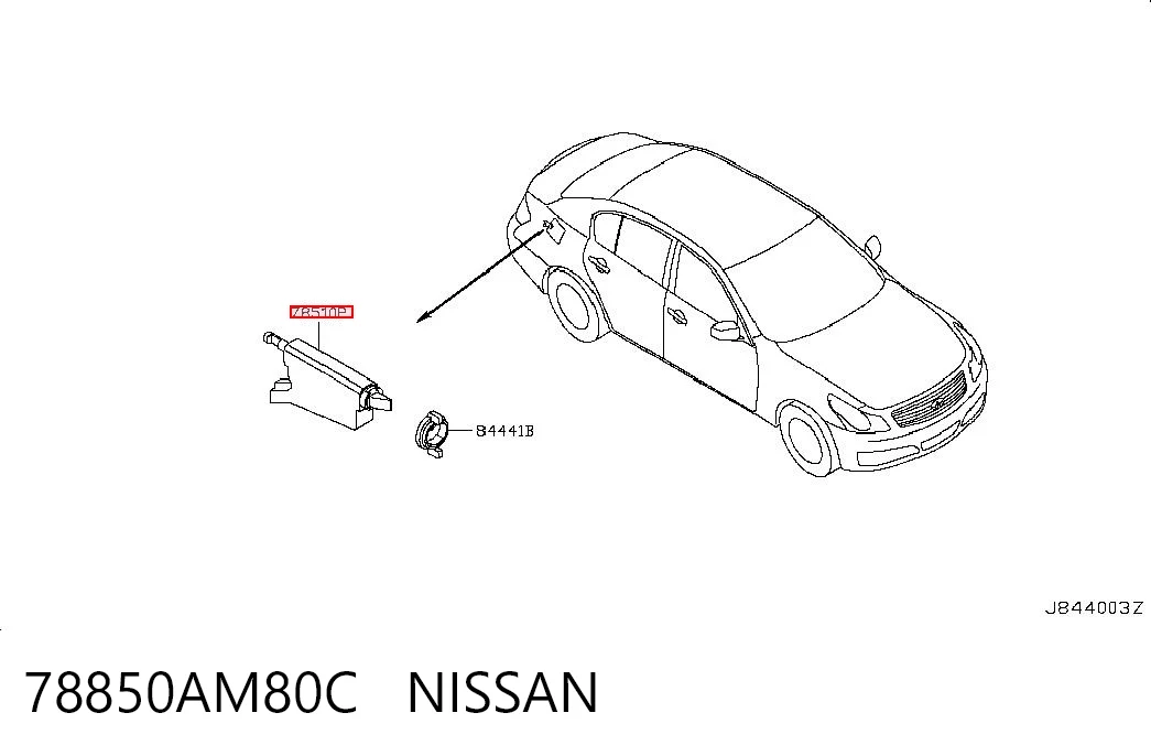 78850AM80C Nissan/Infiniti Замок відкривання лючка бензобаку