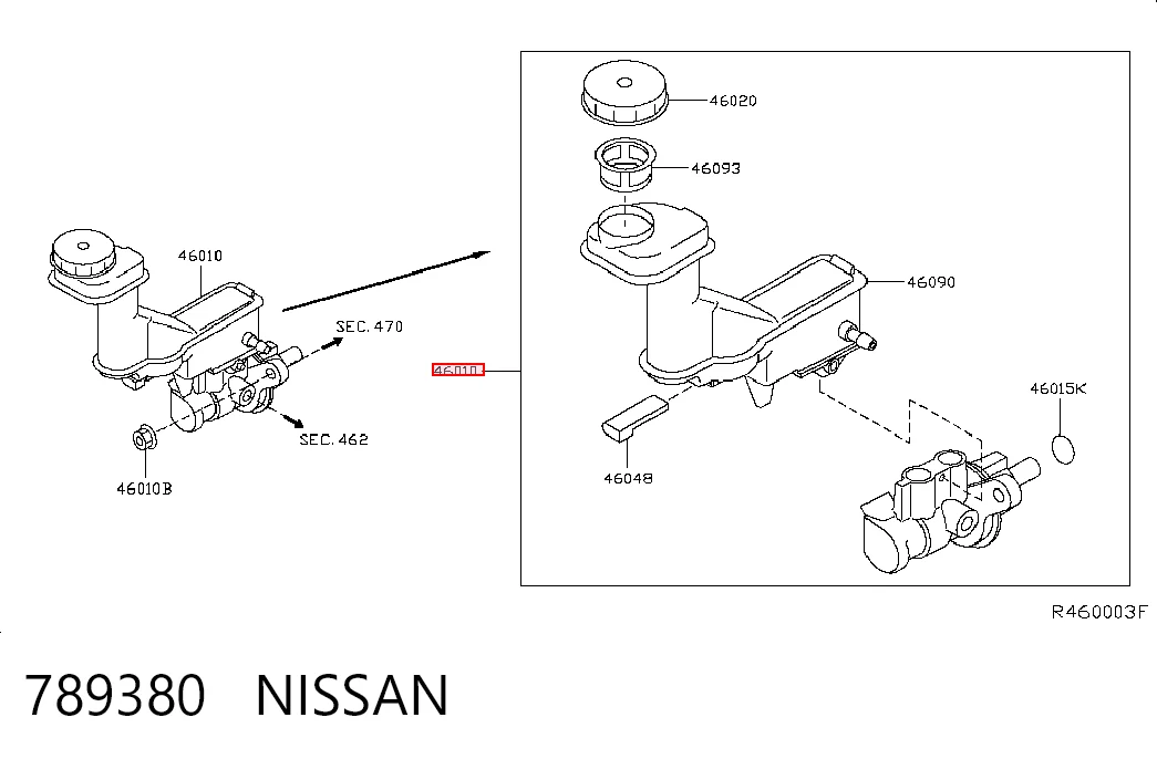Купити Головний гальмівний циліндр Nissan Rogue  T32U