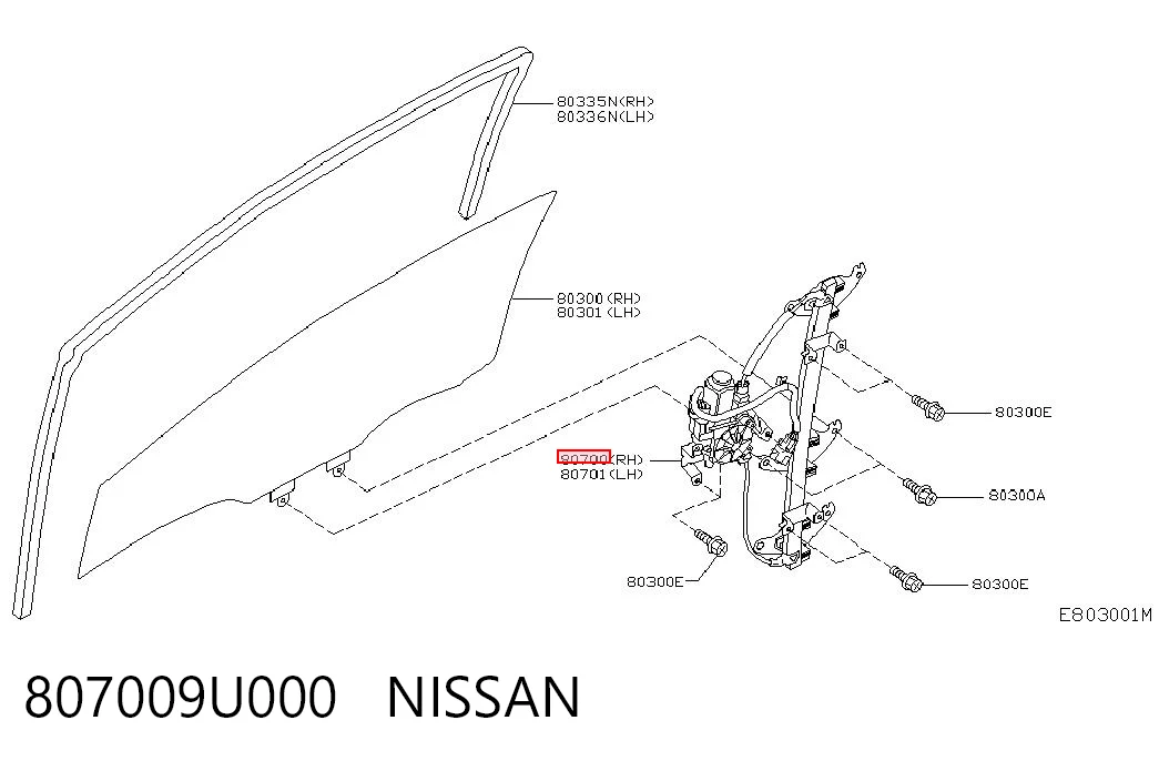 Купити Механізм склопідіймача двері передньої, правої Nissan Note  E11