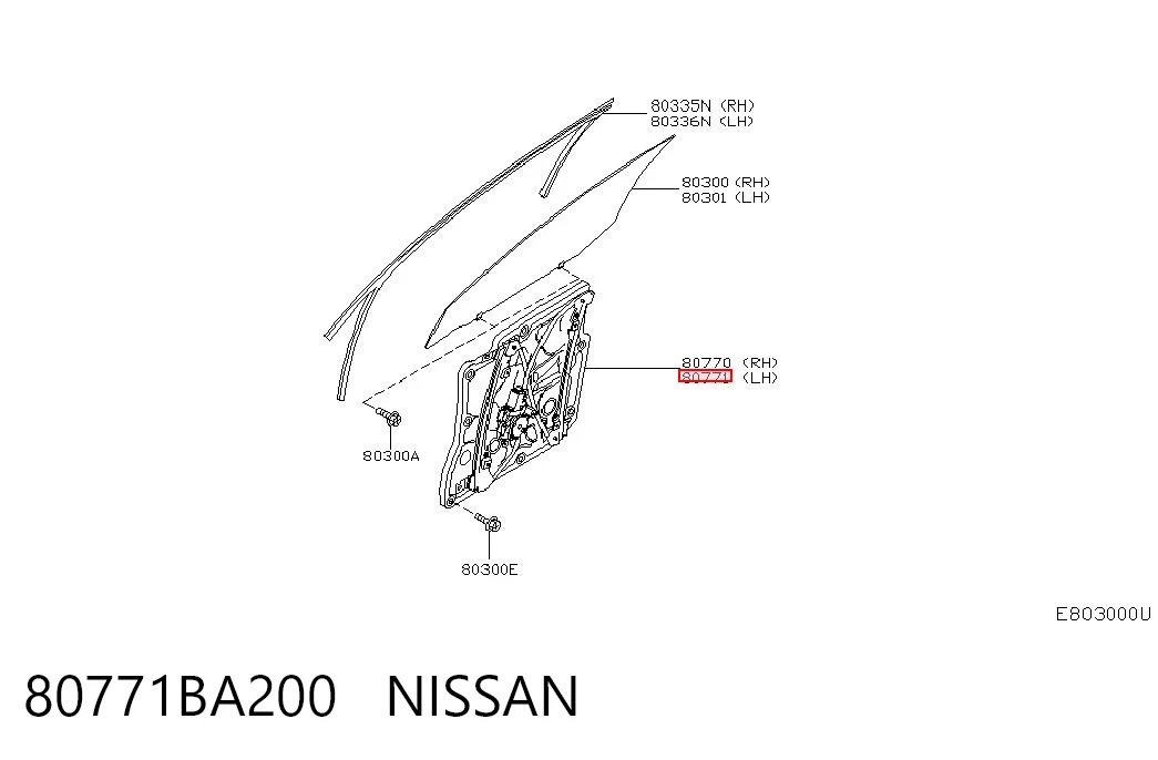 Купити 1620004880 Peugeot/Citroen Механізм стеклопідйомника водійських дверей