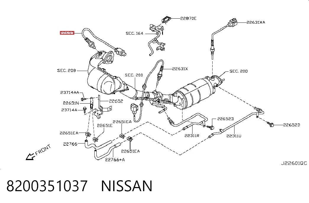 Лямбдазонд, датчик кисню до каталізатора 55283962 Fiat/Alfa/Lancia