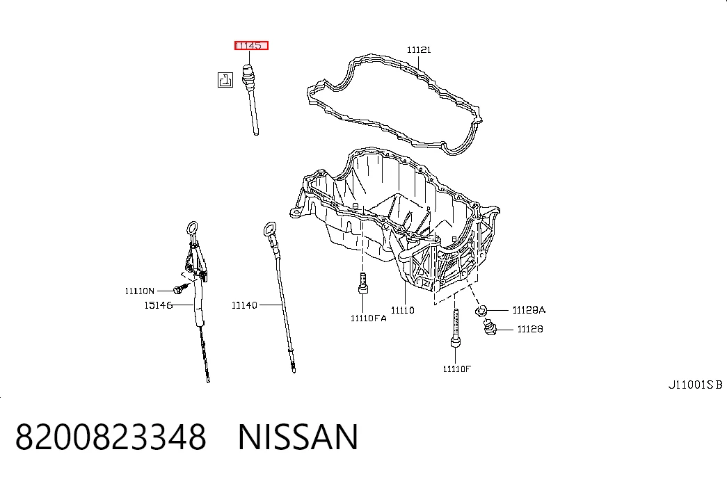 Датчик рівня масла двигуна Nissan Almera II