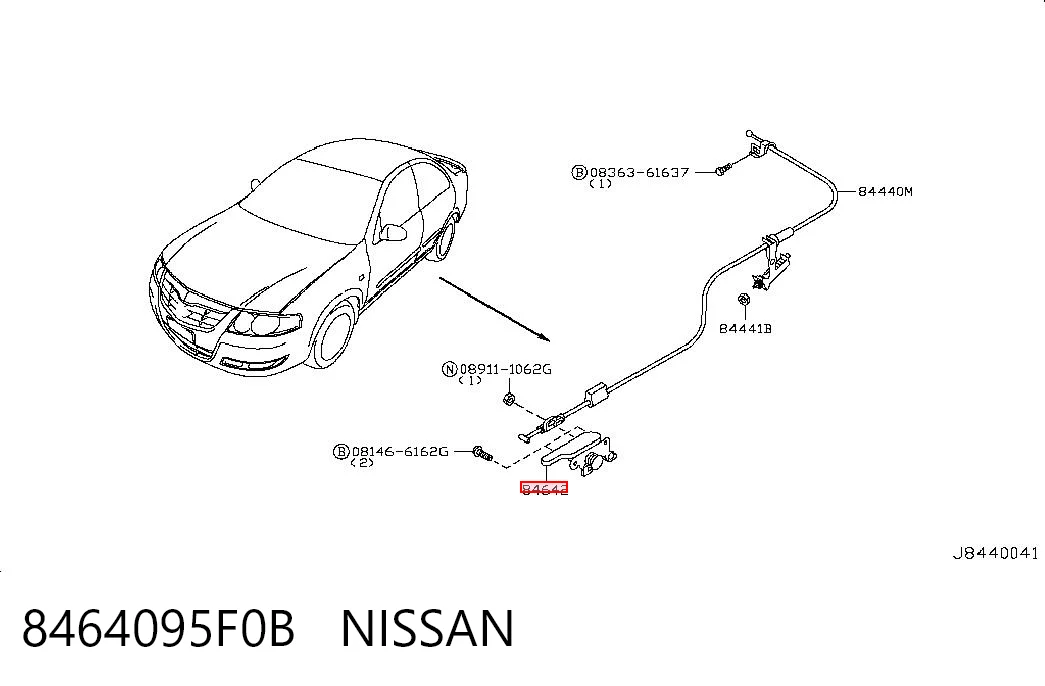 8464095F0B Nissan/Infiniti