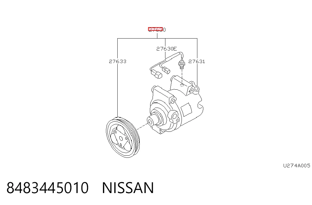 Компресор холодоагенту на Nissan Primera  P11