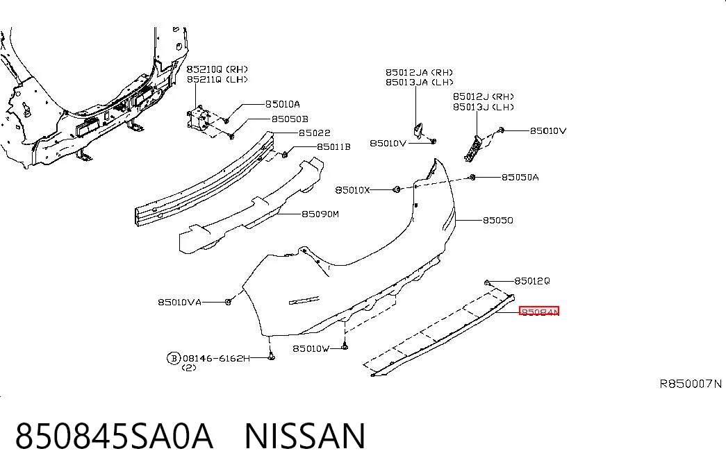 850845SA0A Nissan/Infiniti