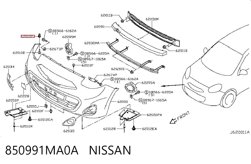 850991MA0A Nissan/Infiniti 