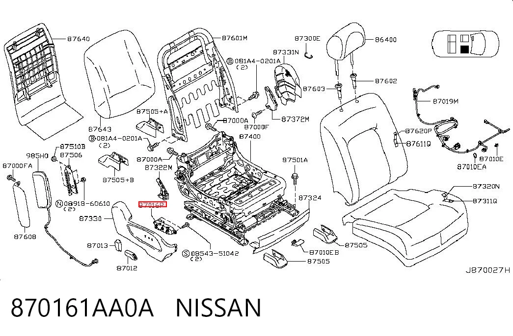870161AA0A Nissan/Infiniti 