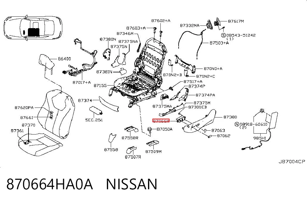 870664HA0A Nissan/Infiniti 