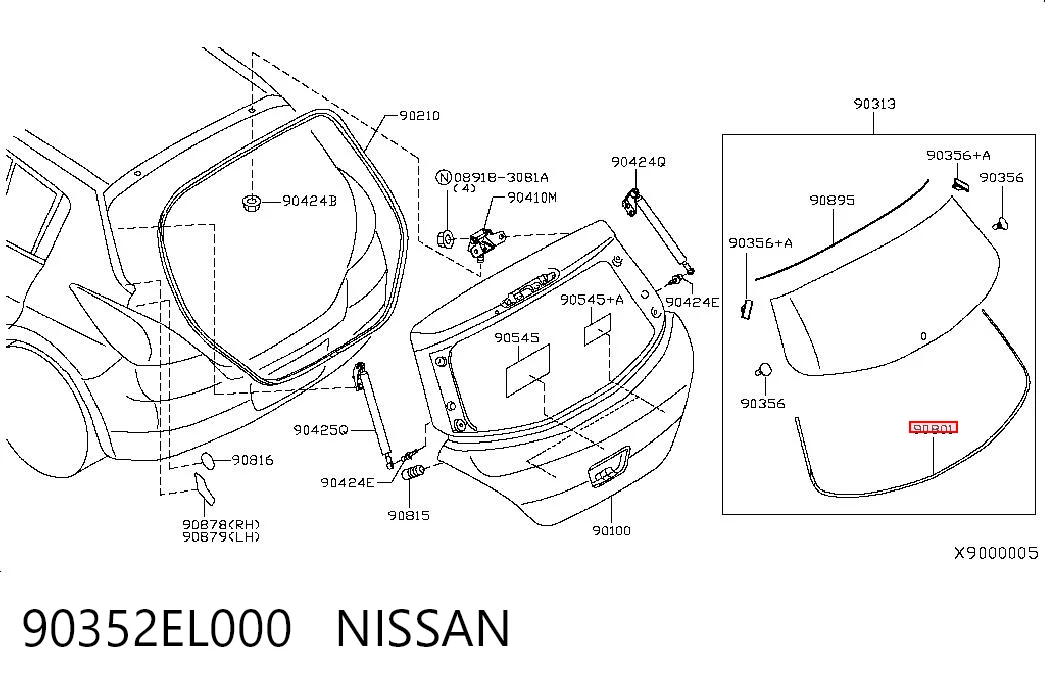 90352EL000 Nissan/Infiniti