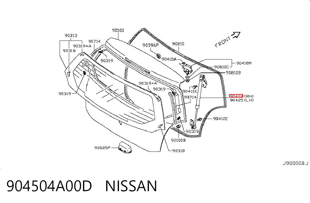 Амортизатор двері задньої General Motors 1635429380 ціна, від 7.14 USD