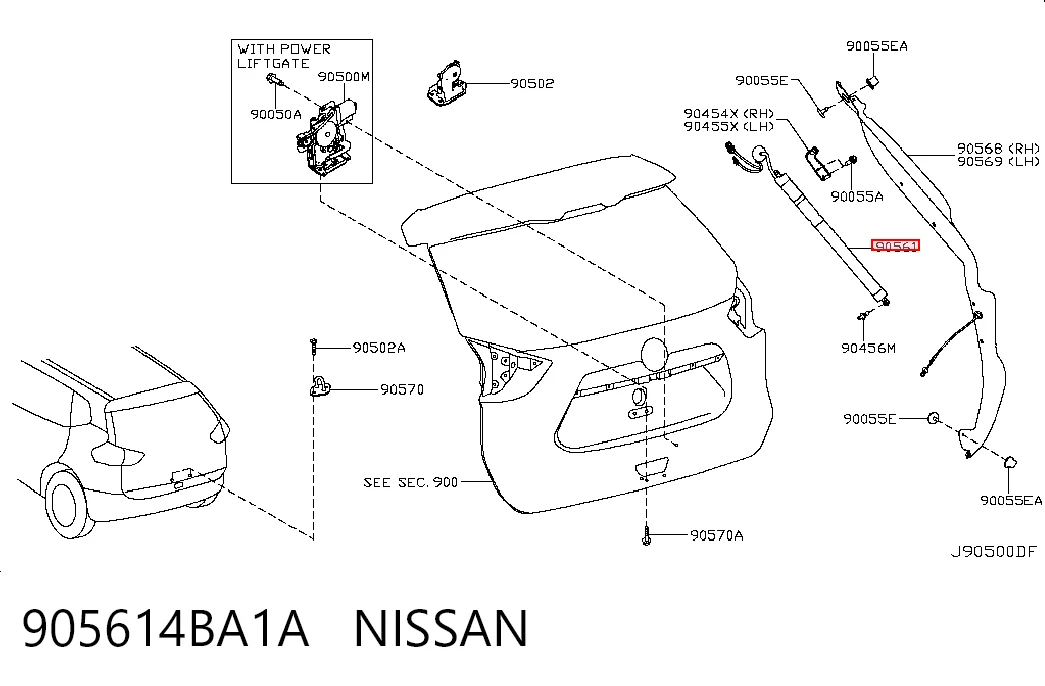 Амортизатор двері задньої Sensen SS905614BA4A ціна, від 84.98 USD