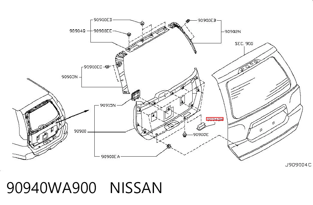 90940WA900 Nissan/Infiniti 