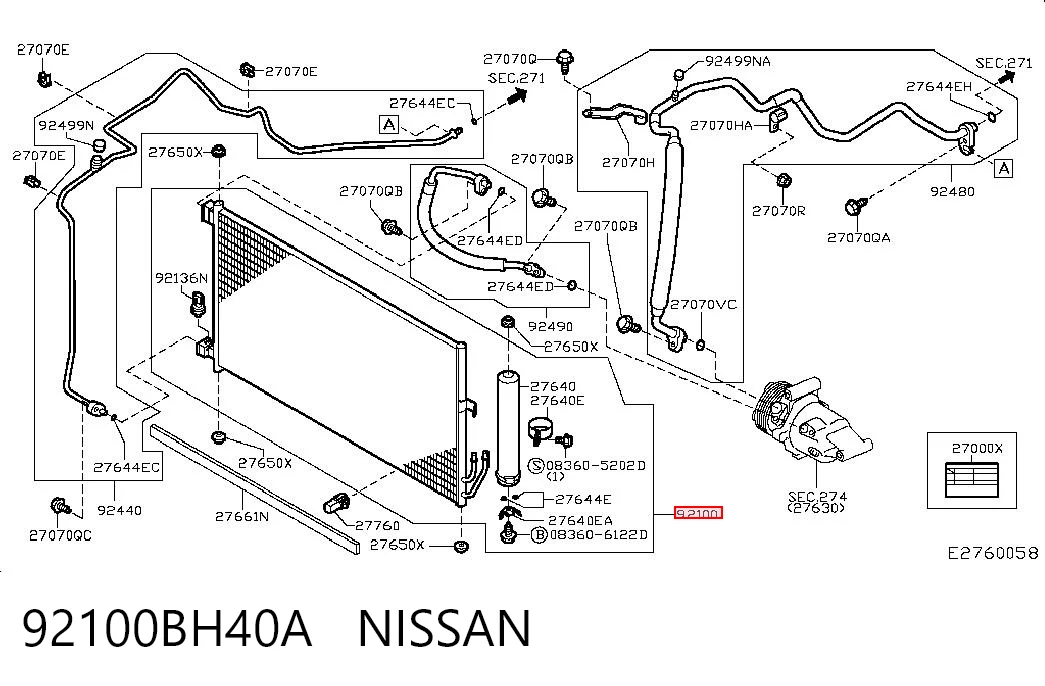 Конденсатор на Nissan JUKE NMUK F15E
