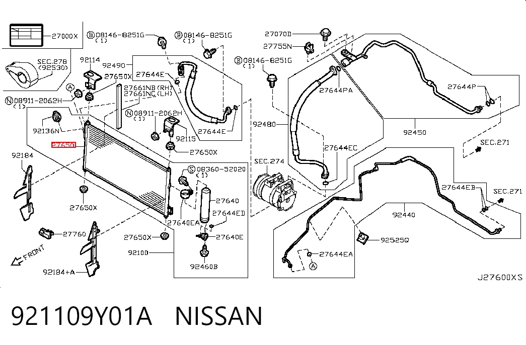 Конденсатор на Nissan Teana  J31