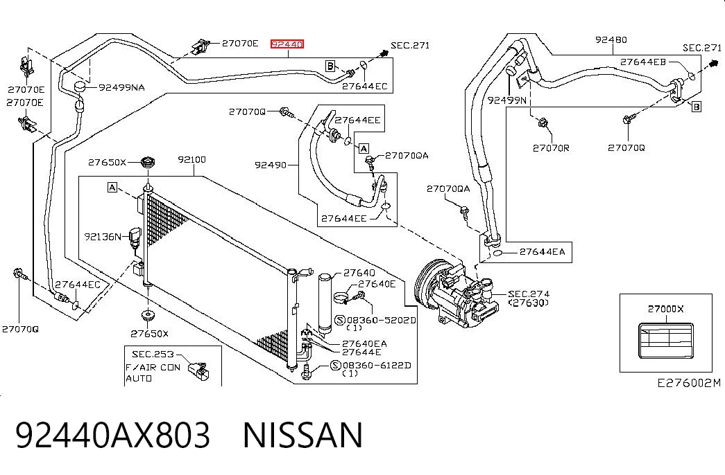 92440AX803 Nissan/Infiniti