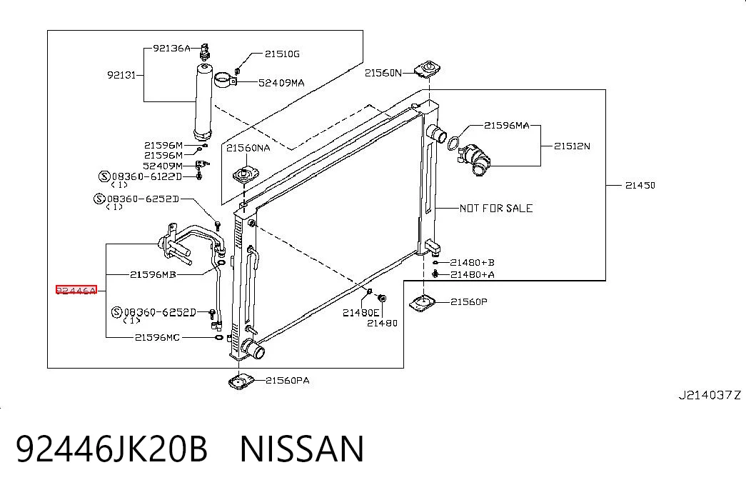 92446JK20B Nissan/Infiniti