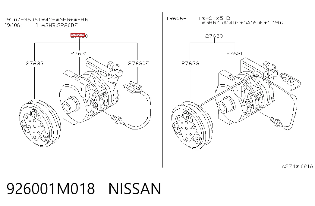 Компресор системи кондиціювання Nissan Micra хетчбек (K10) (1982 - 1992) ціна, від 157.46 USD