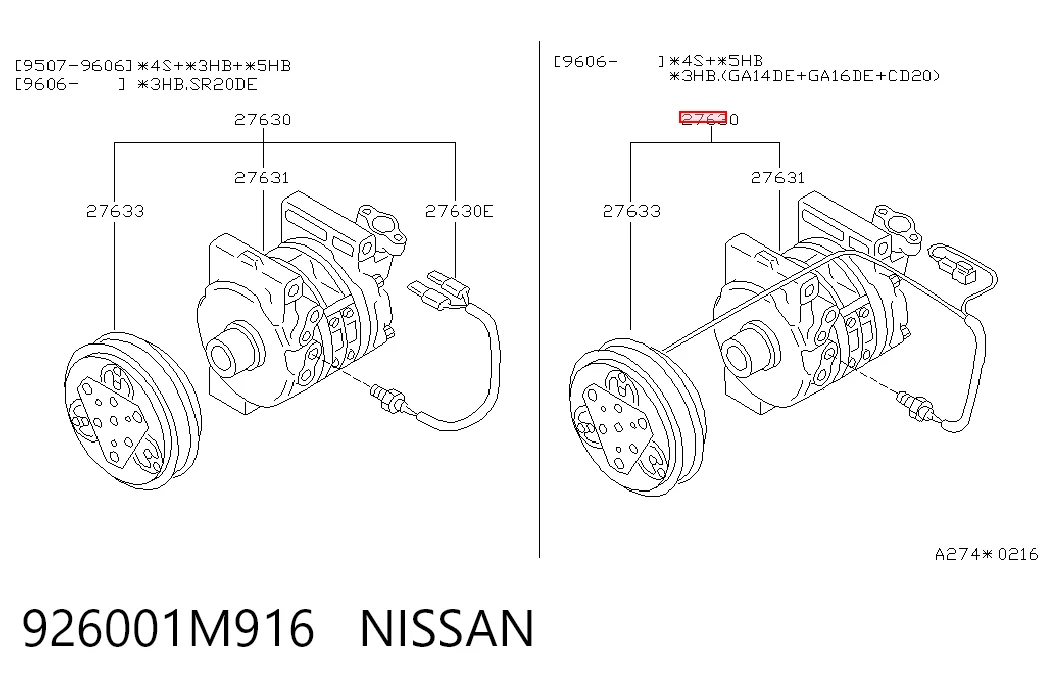 Компресор системи кондиціювання Nissan Almera II седан (N16) (2000 - 2006) ціна, від 109.92 USD