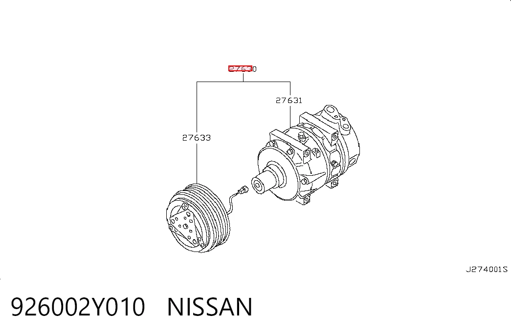 Купити Компресор кондиціонера Nissan Maxima  A32