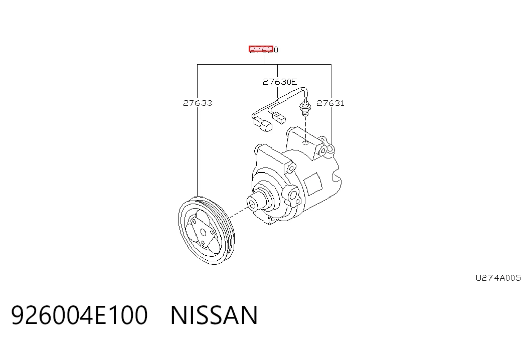  Компресор кондиціонера Nissan Primera 