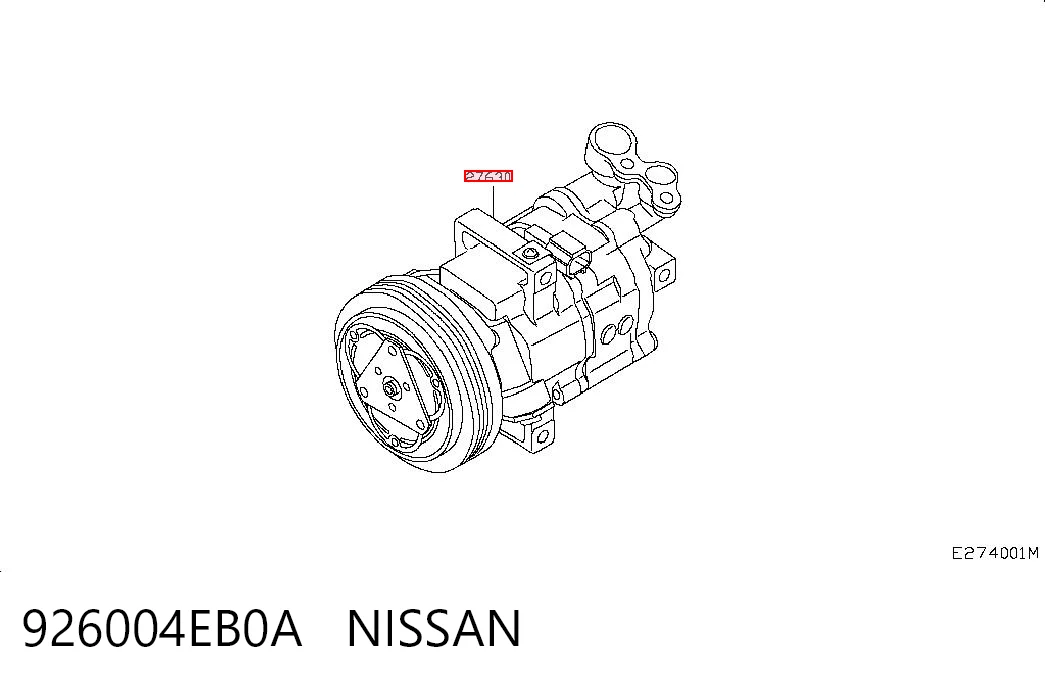 926004EB0A Nissan/Infiniti Компресор холодоагенту