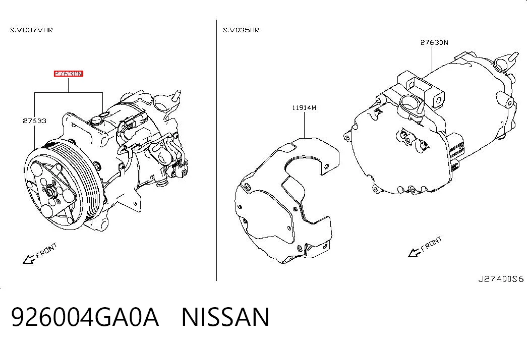  Компресор кондиціонера Nissan LEAF 1