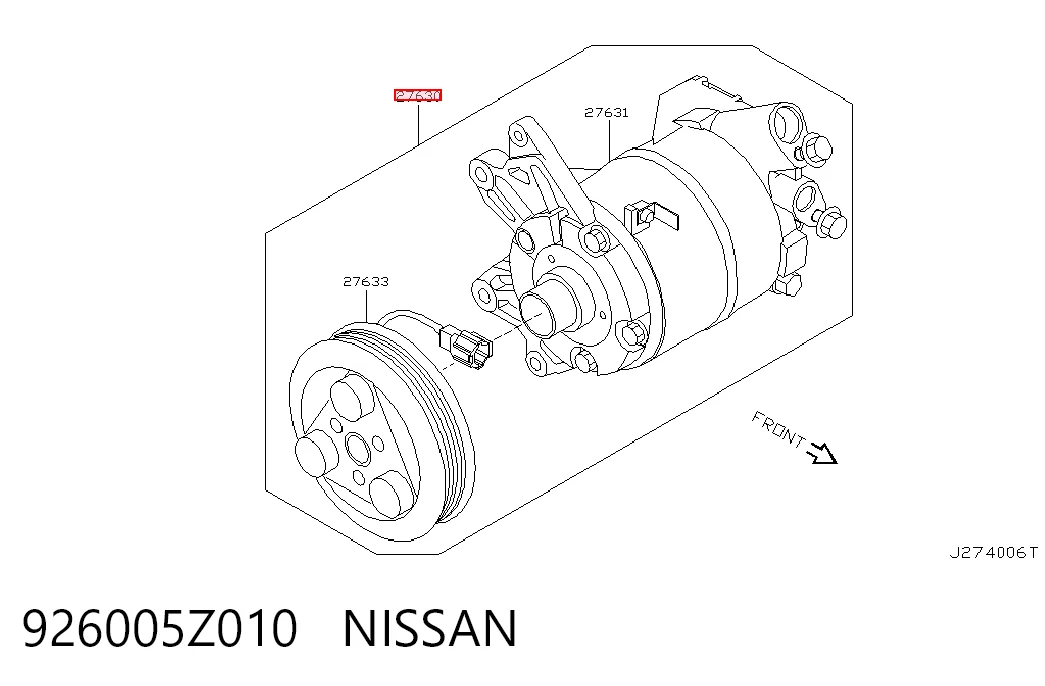  Компресор кондиціонера Nissan Teana 