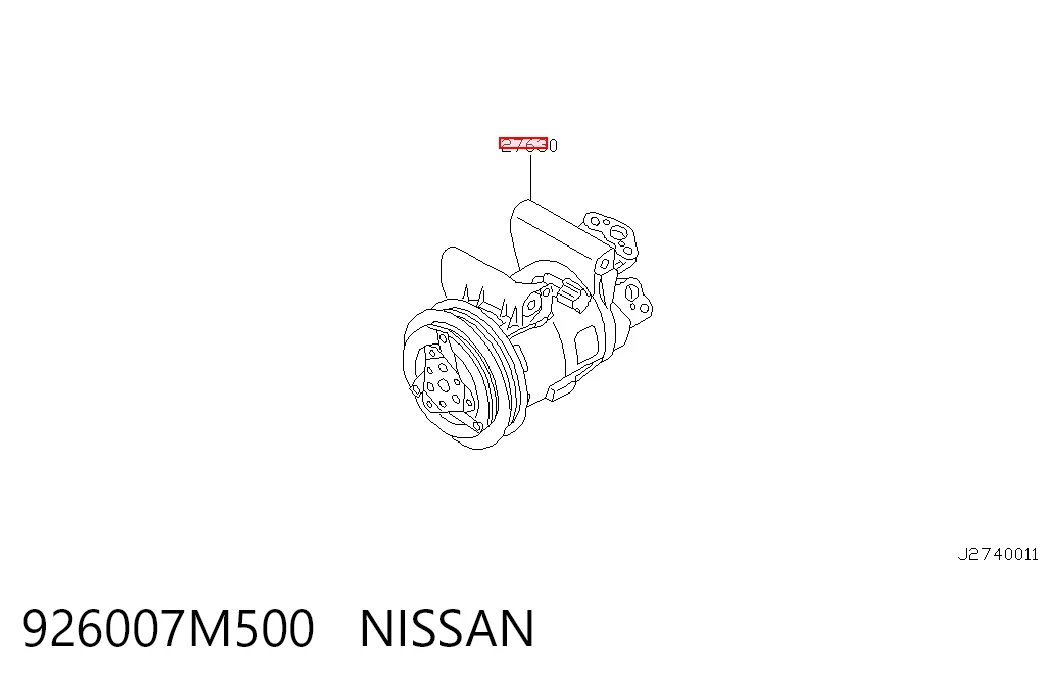 Компресор холодоагенту на Nissan Primera  P12