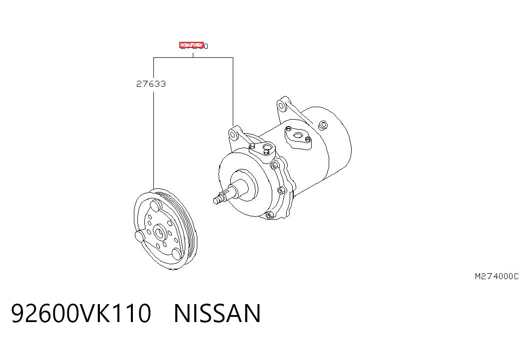  Компресор кондиціонера Nissan Pathfinder 