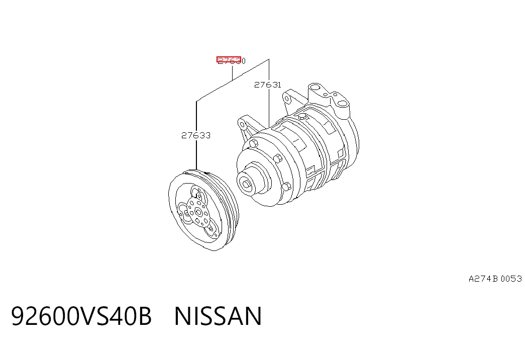 Насос кондиціонера Nissan Pathfinder 