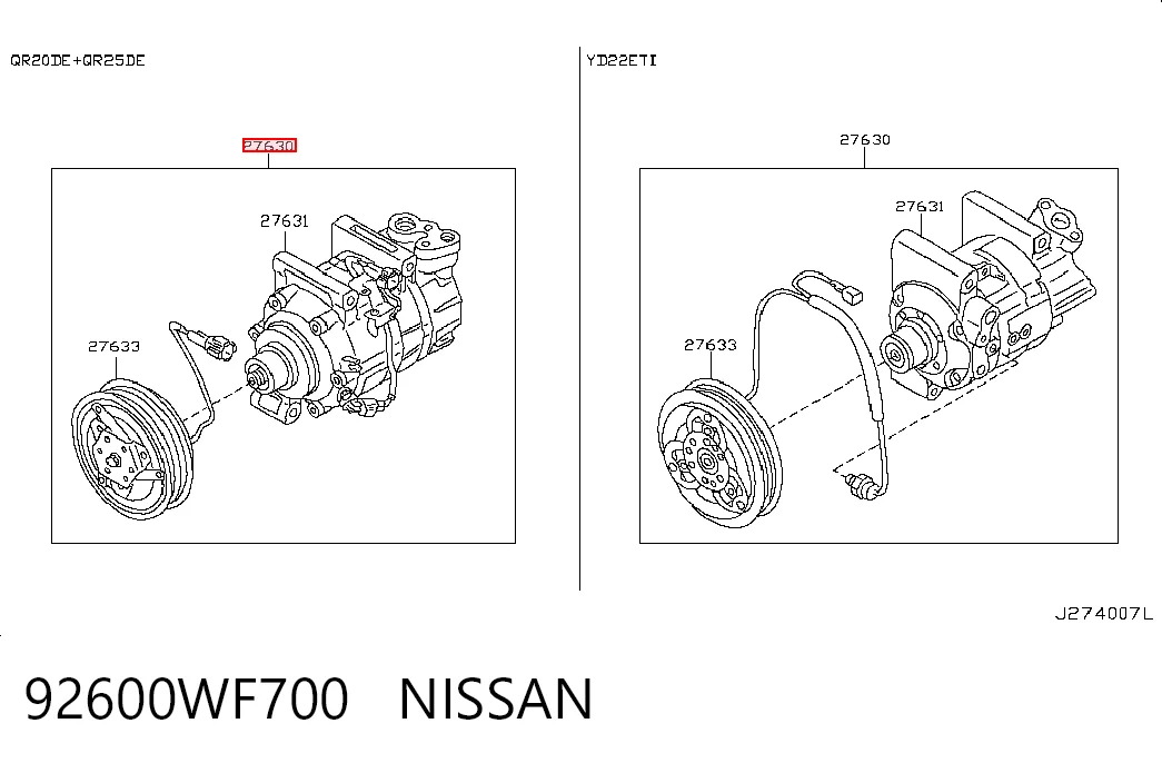 Купити 3K60045010 Nissan/Infiniti Компресор кліматичної установки