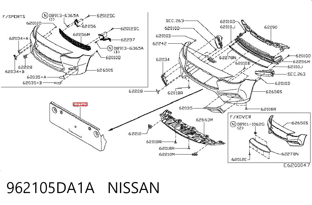 962105DA1A Nissan/Infiniti