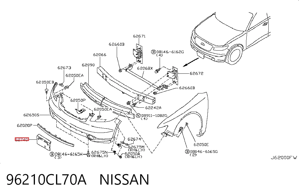 96210CL70A Nissan/Infiniti