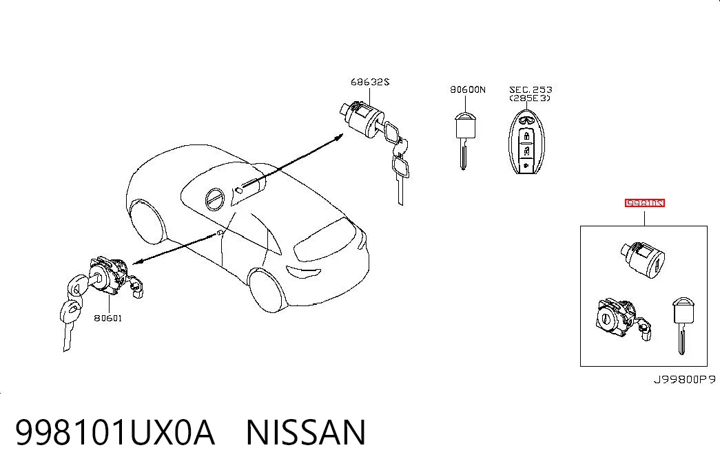 998101UX0A Nissan/Infiniti