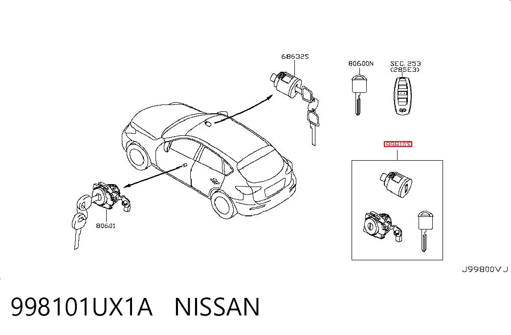 998101UX1A Nissan/Infiniti