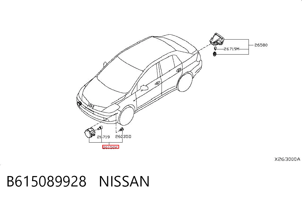 Фара протитуманна, ліва/права B615089928 Renault (RVI)