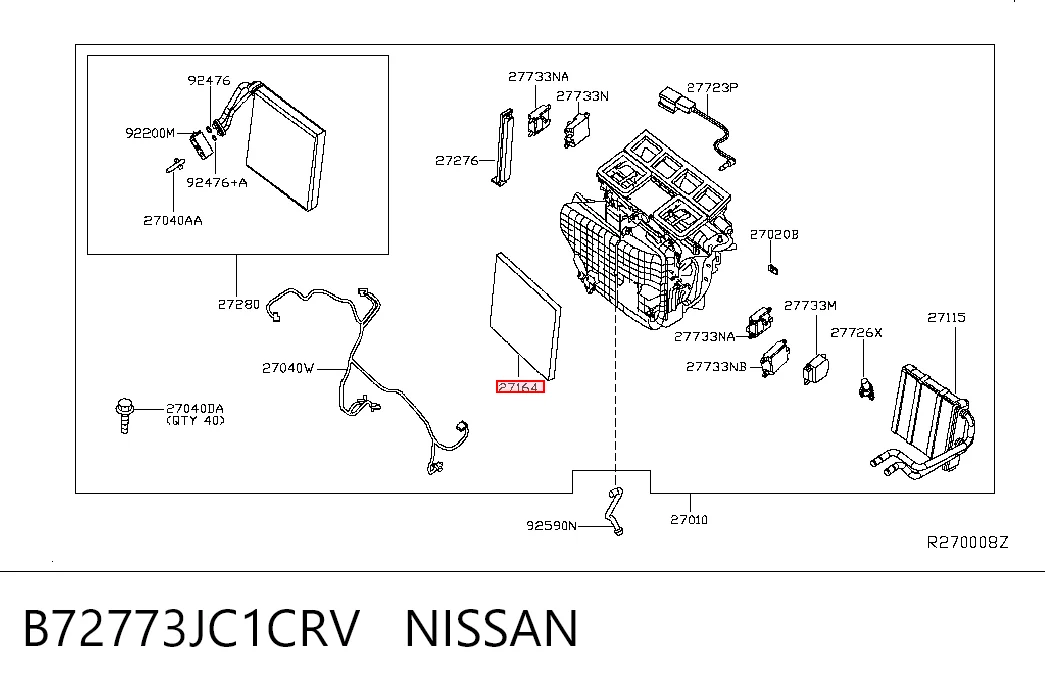 Фільтр салону Nissan Altima 
