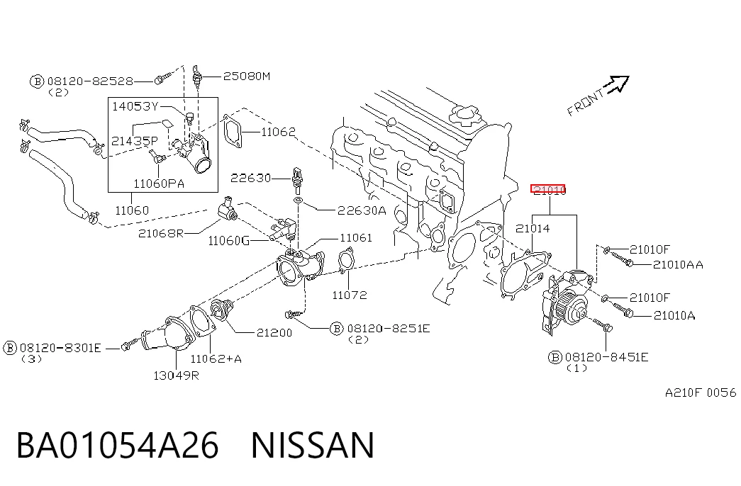 Купити 1N0115010 Mazda Насос охолоджуючої рідини