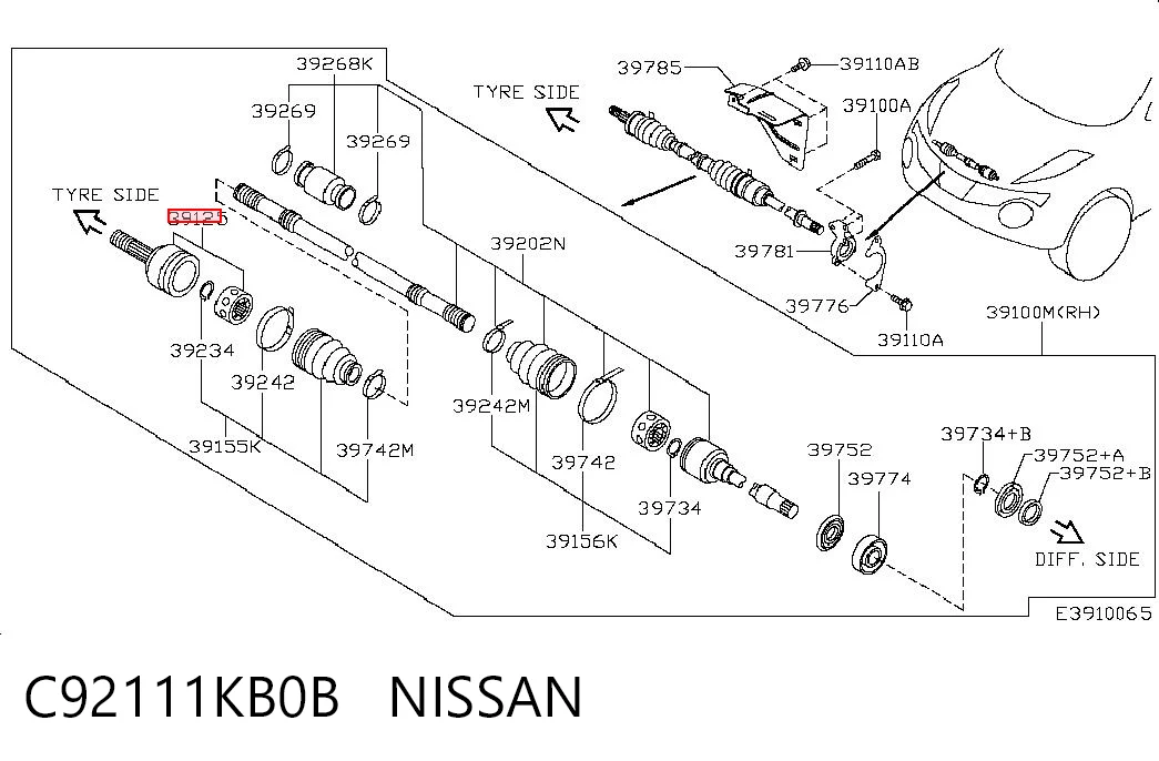 ШРУС зовнішній передній ADBP890056 Blue Print