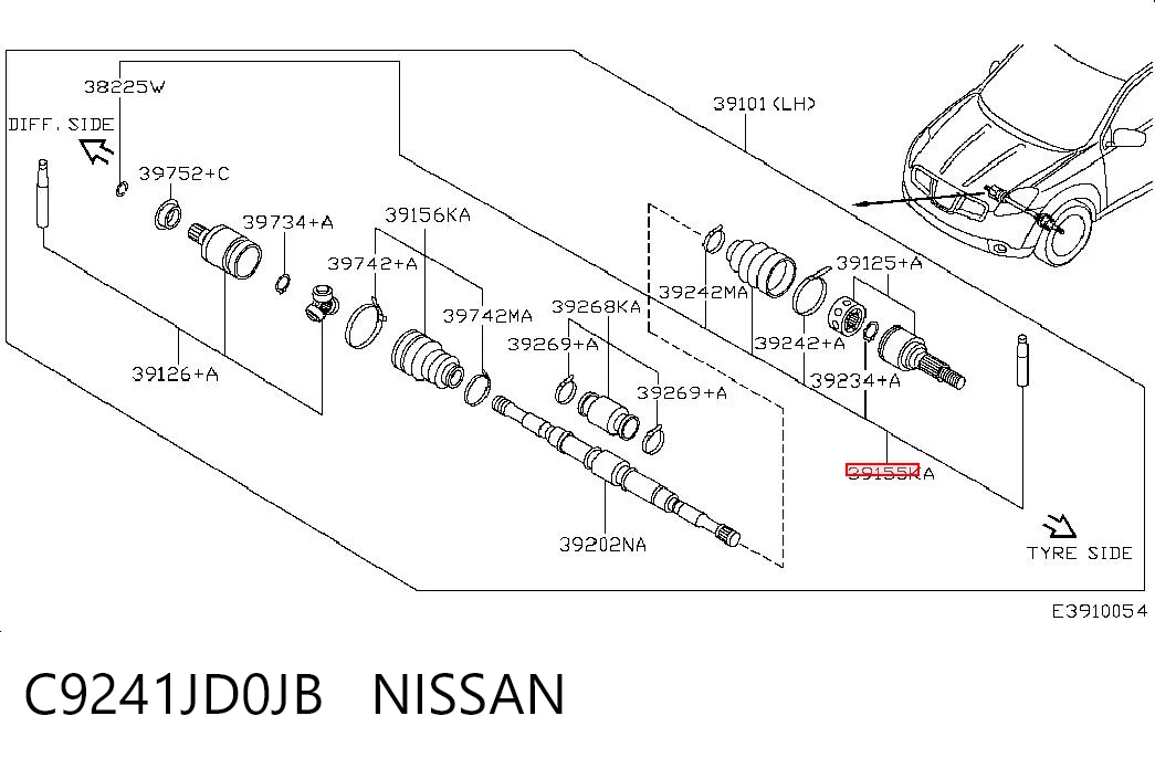 Купити CH0022 DAC Пильник шарніра приводу