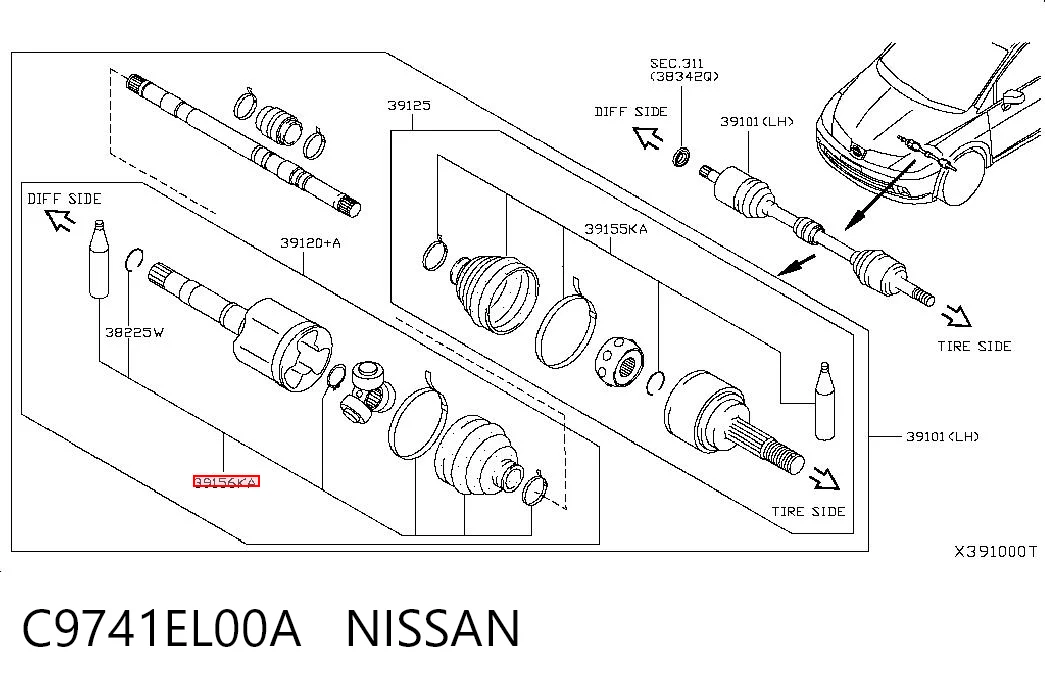 C9741EL00A Nissan/Infiniti 