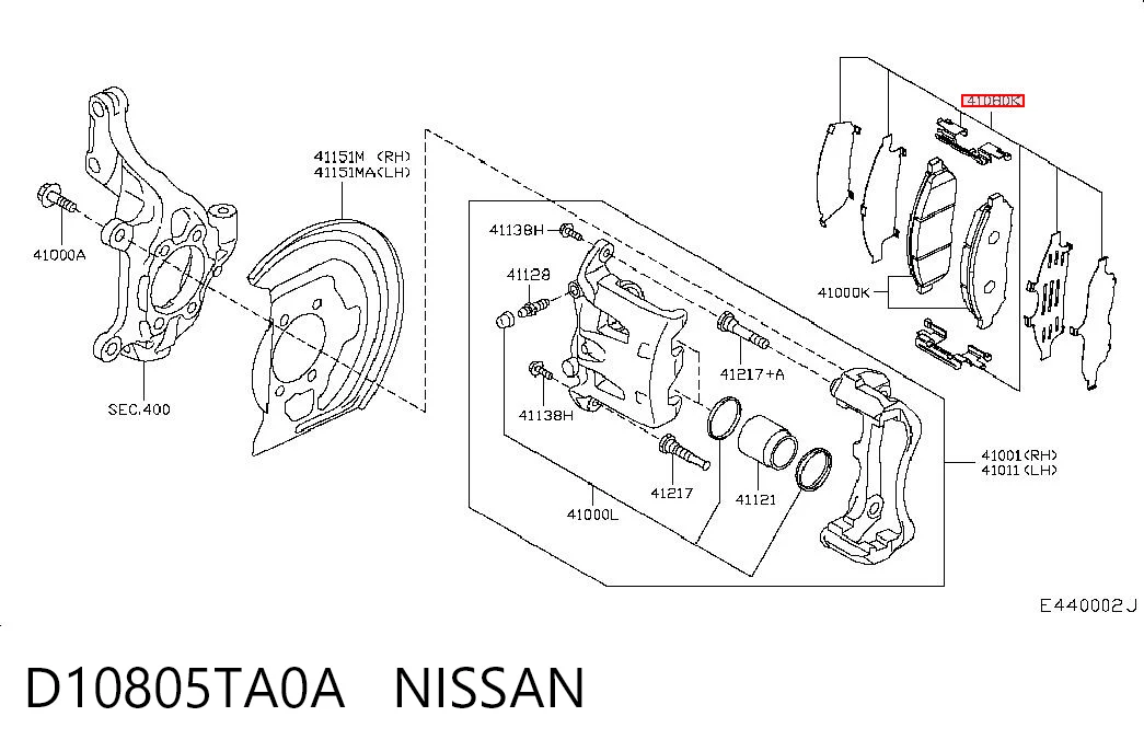 D10805TA0A Nissan/Infiniti