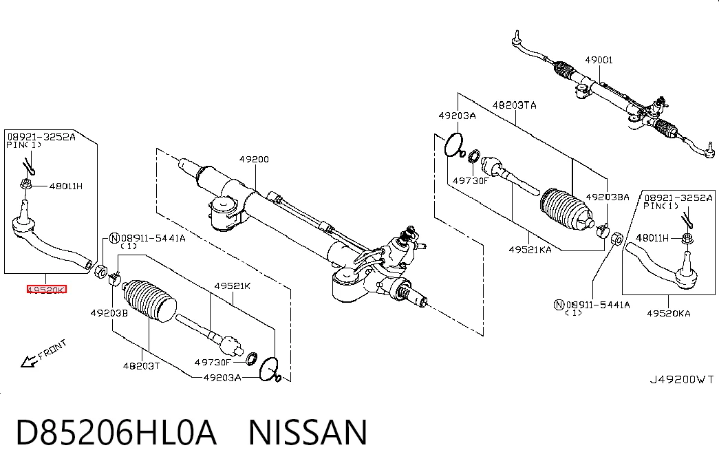 PS23095 Sato Tech Зовнішній наконечник рульової тяги