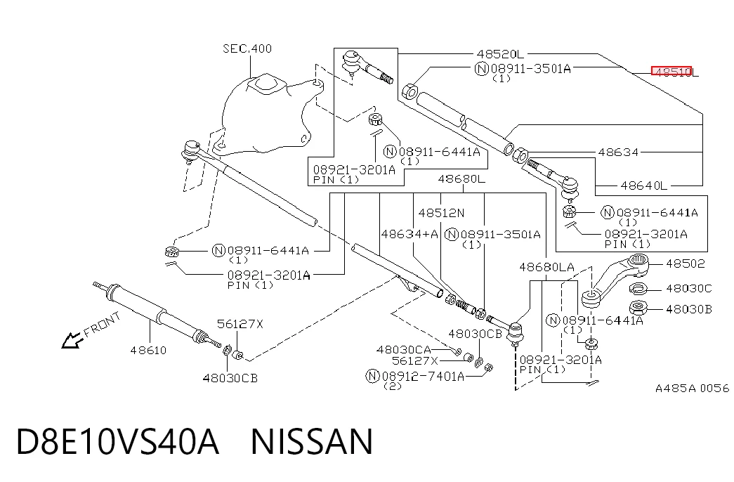 D8E10VS40A Nissan/Infiniti