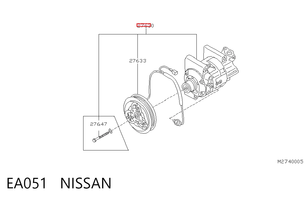 Компресор системи кондиціювання Nissan Primera седан (P12) (2002 - 2008) ціна, від 42.52 USD