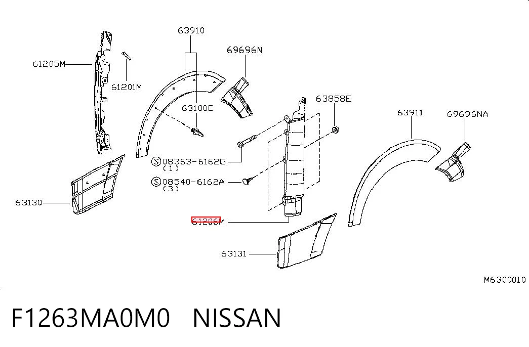 F1263MA0M0 Nissan/Infiniti