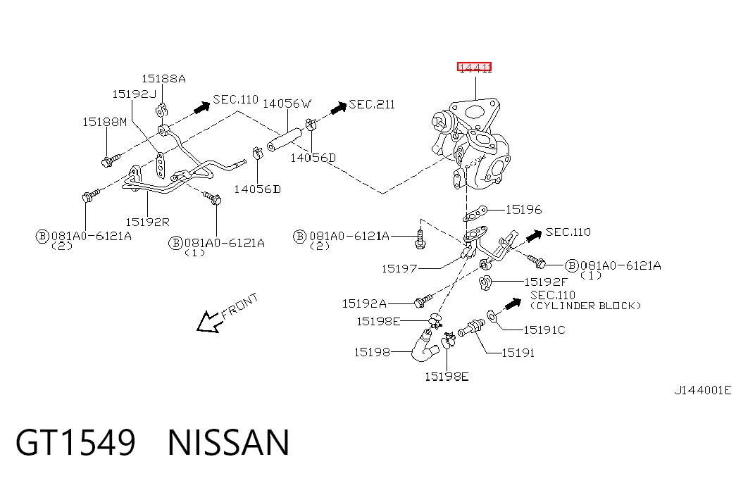 Турбокомпресор Nissan Almera II