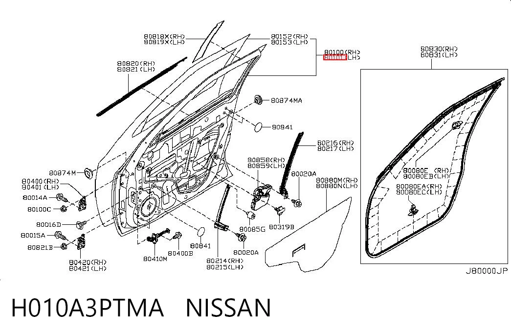 Дверь передня ліва на Nissan JUKE JPN F15