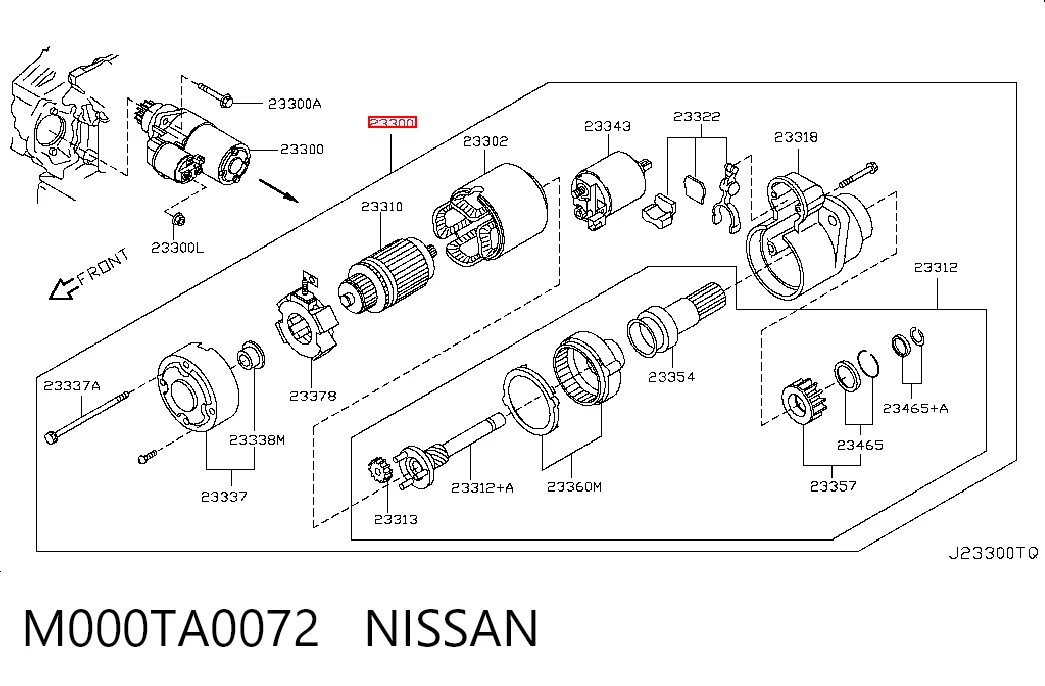 M000TA0072 Nissan/Infiniti Стартер двигуна